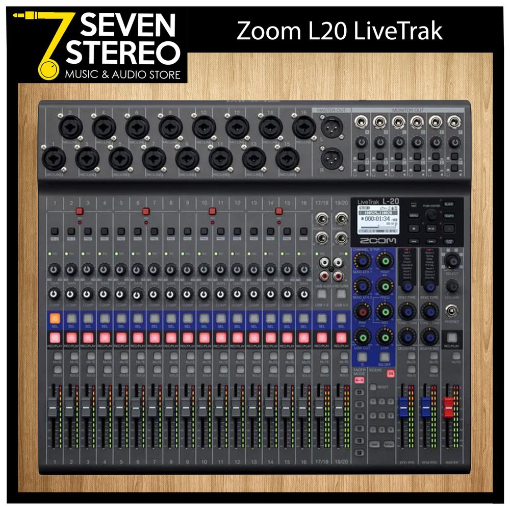 Zoom L-20 L20 Live Track Digital Mixer - Recorder