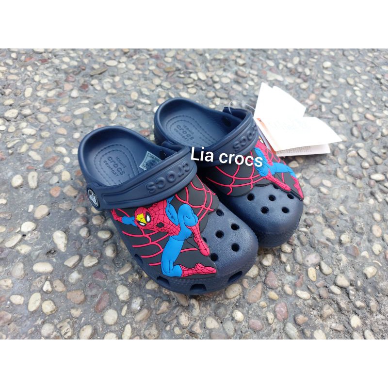 Crocs anak spiderman &amp; thomas / Sandal Crocs Anak