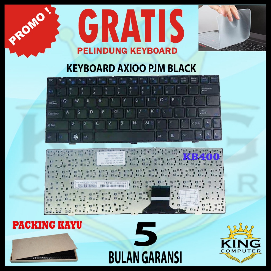 Keyboard Axioo Pico CJM PJM CJW W210CU M1110 M1115 M1111 M1100 HITAM FREE KEYBOARD PROTECTOR