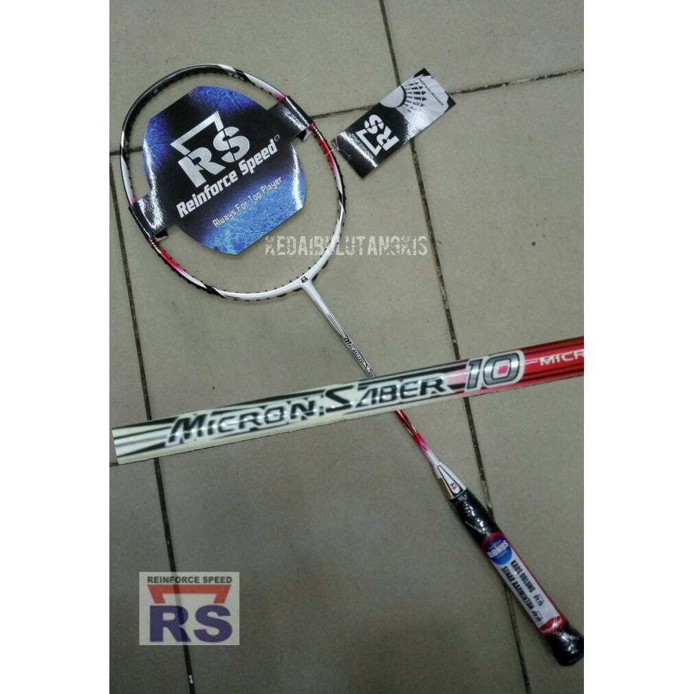 Raket Badminton RS MICRON SABER 10 ( BONUS LENGKAP ) 