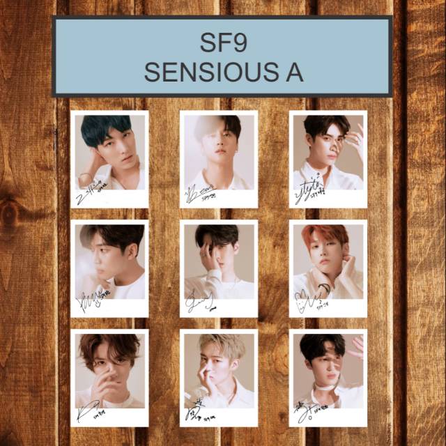 SIGNED KPOP POLAROID SF9 SENSIOUS VERSION
