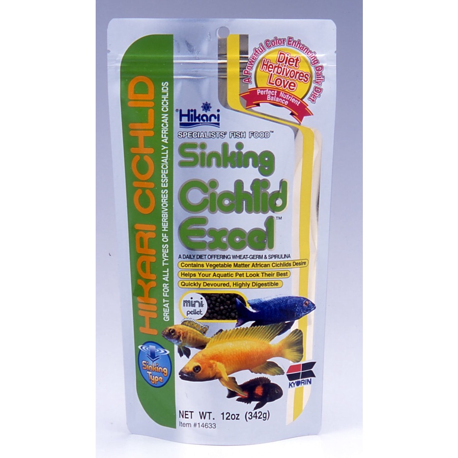 Hikari Sinking Cichlid Excel 342 gr Pellet Pakan Makanan Ikan Cichild