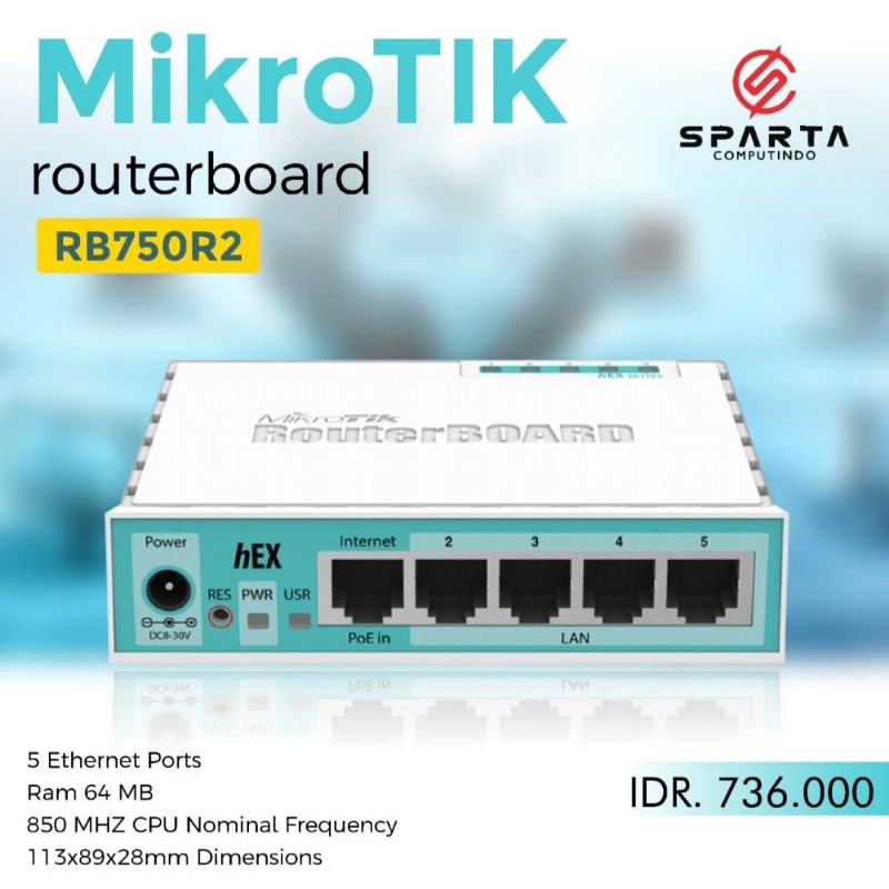Mikrotik Router RB750R2 Original TP Link Murah Bergaransi