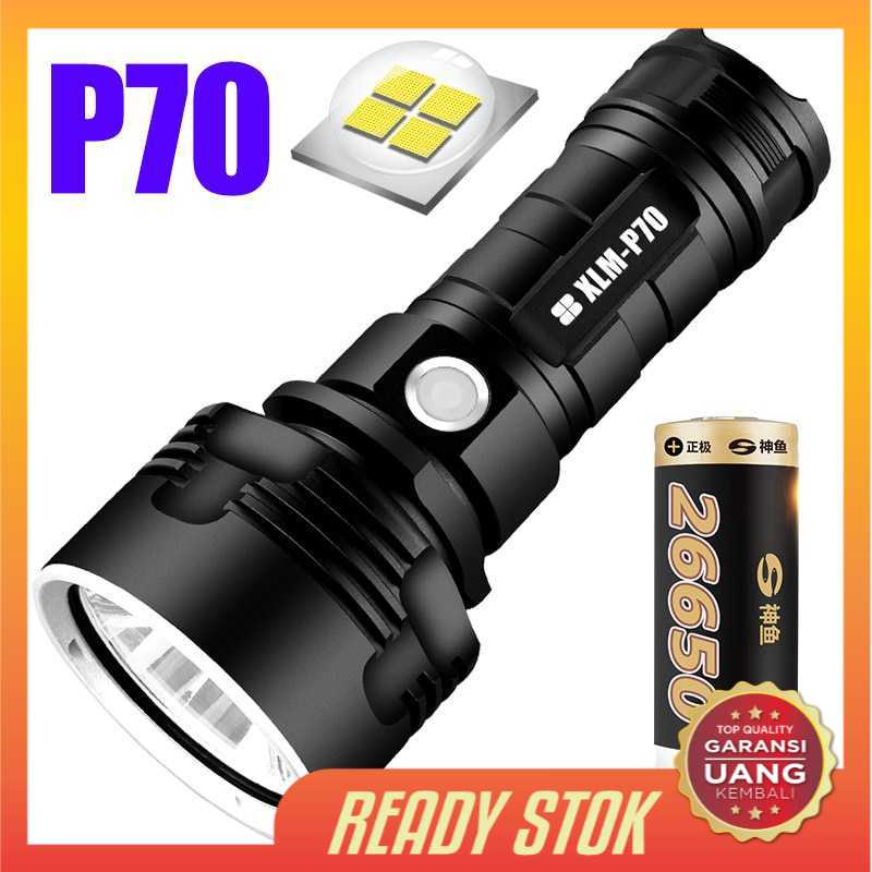 Senter Isi Ulang LED USB Rechargeable P70 XHP50 50W 1000 Lumens SHENYU - XLMP70