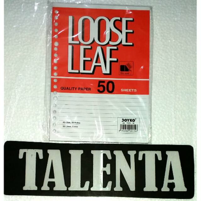 Kertas File Loose Leaf Isi Binder BigBoss A5 50 Lembar