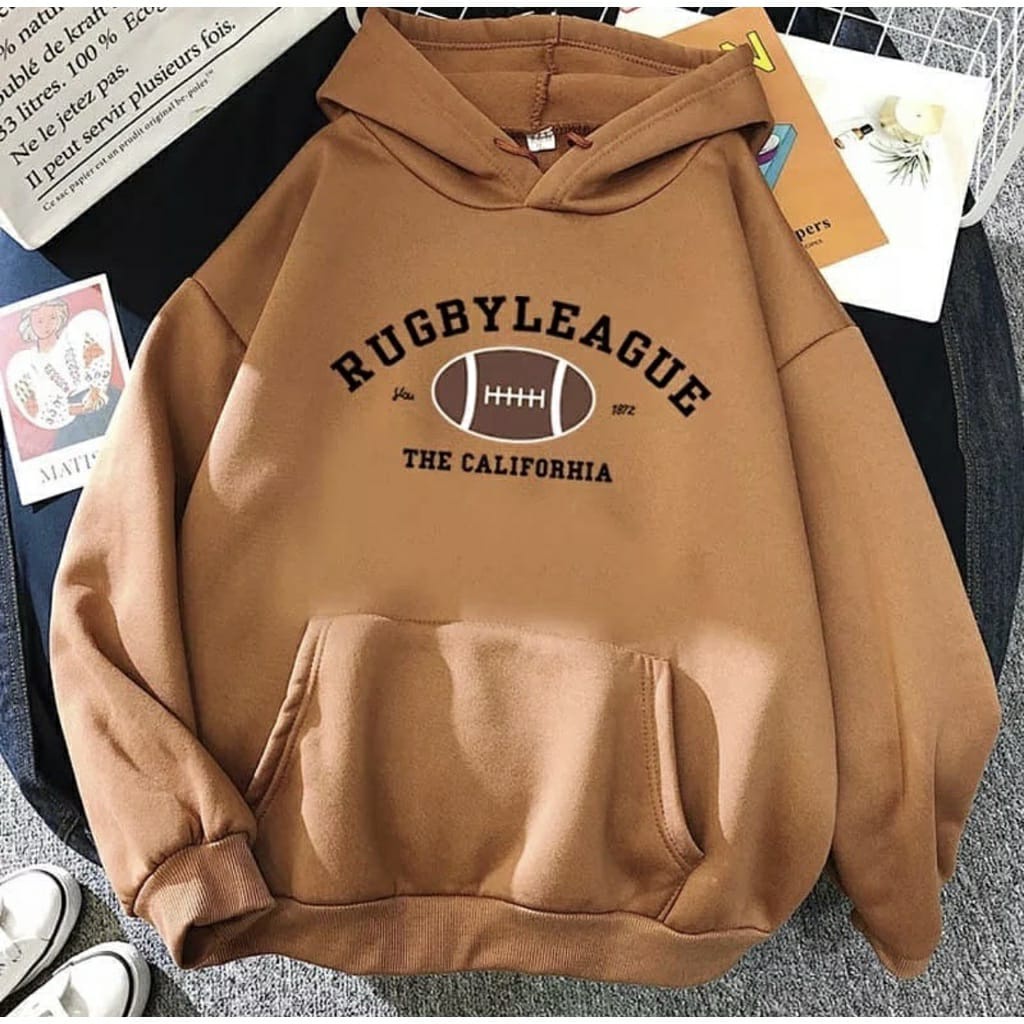 RUGBY SWEATER WANITA - SWEATER HOODIE WANITA - SWEATER HOODIE FLEECE