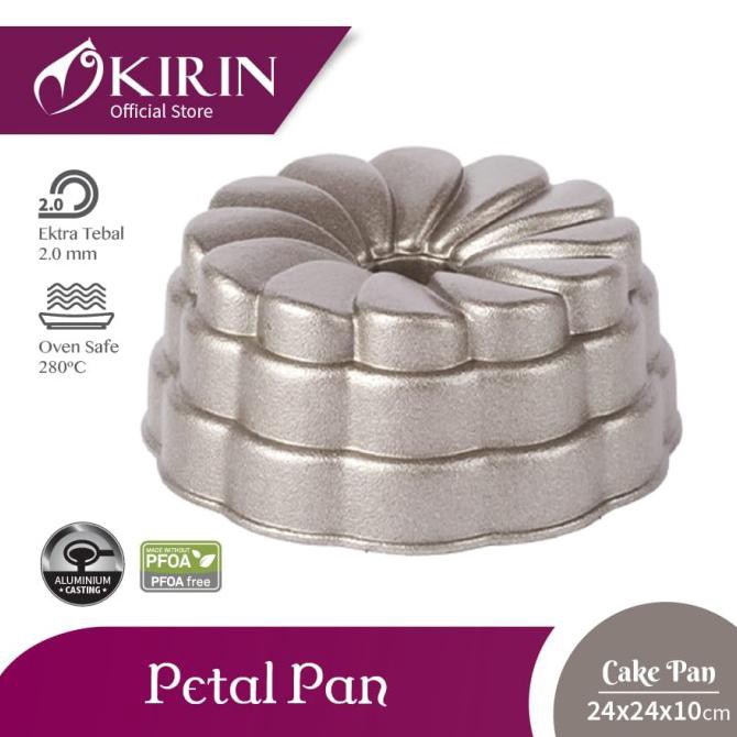 Kirin Premium Cake Petal Pan Cetakan Kue Dengan Teflon Anti Lengket