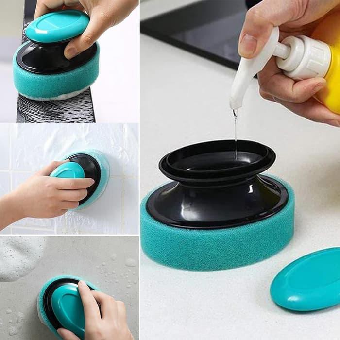 Sikat Pembersih Kamar Mandi Refillable Foaming Cleaning Brush