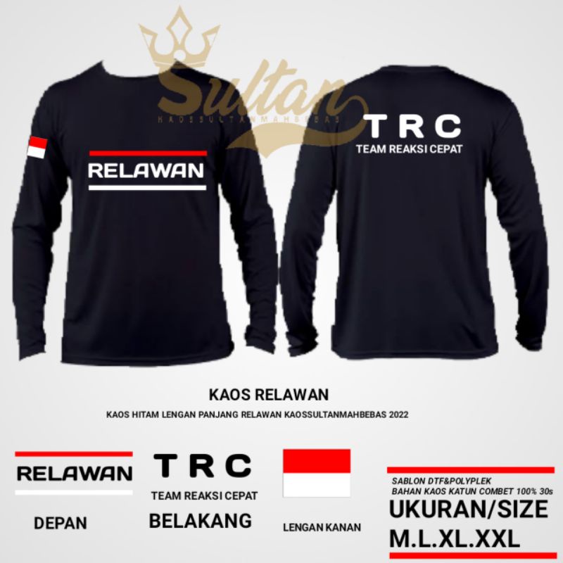 KAOS RELAWAN//BAJU RELAWAN//