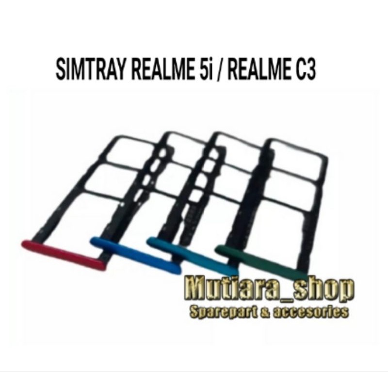 SIMTRAY / SLOT SIM / TEMPAT SIM CARD REALME 5i / REALME C3