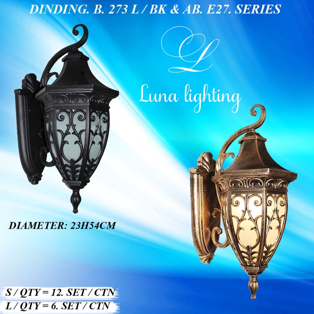 Lampu Dinding Outdoor Ukuran besar B273L