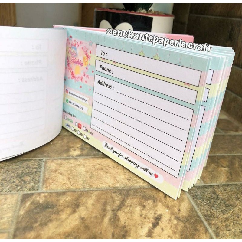 

Shipping Paper Kertas Pengiriman Onlineshop Custom Gloral Toscha