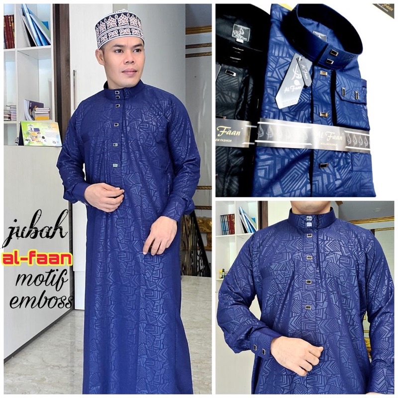 Gamis pria dewasa gamis sultan embos al faan exclusive