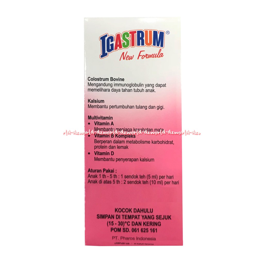 Igastrum New Formula Multifitamin Penunjang Tumbuh Kembang Anak 60 Ml Rasa Lemon iga Strum