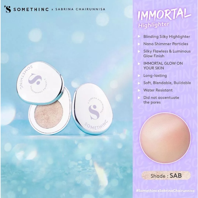 ❤️ Cloudy ❤️ Somethinc Immortal Highlighter / Powder Highlighter Somethinc Original 100%