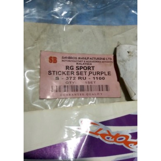 striping satria 2t RG sport 2tak 120r nos malaysia