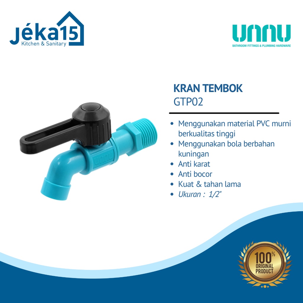 KRAN TEMBOK PLASTIK UNNU GTP-02