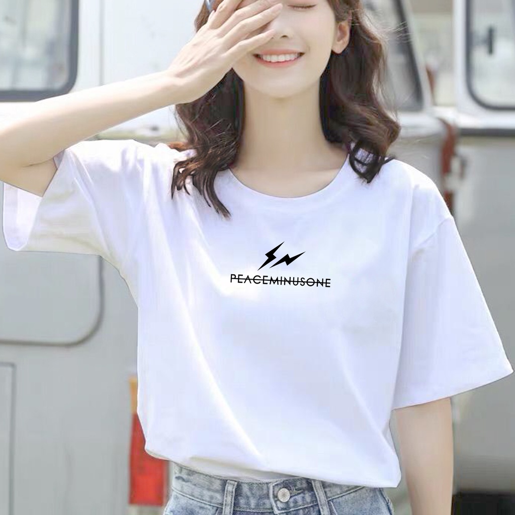 CALVIERO SHOP - BAJU KAOS ATASAN WANITA PRINT PM ONE PETIR