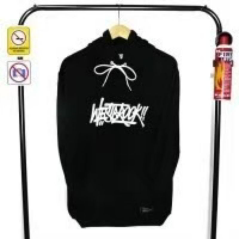 EIGHTY NINE-SWEATER HOODIE WESTBROOK MOTIF SABLON DEPAN BELAKANG/SWEATER PRIA