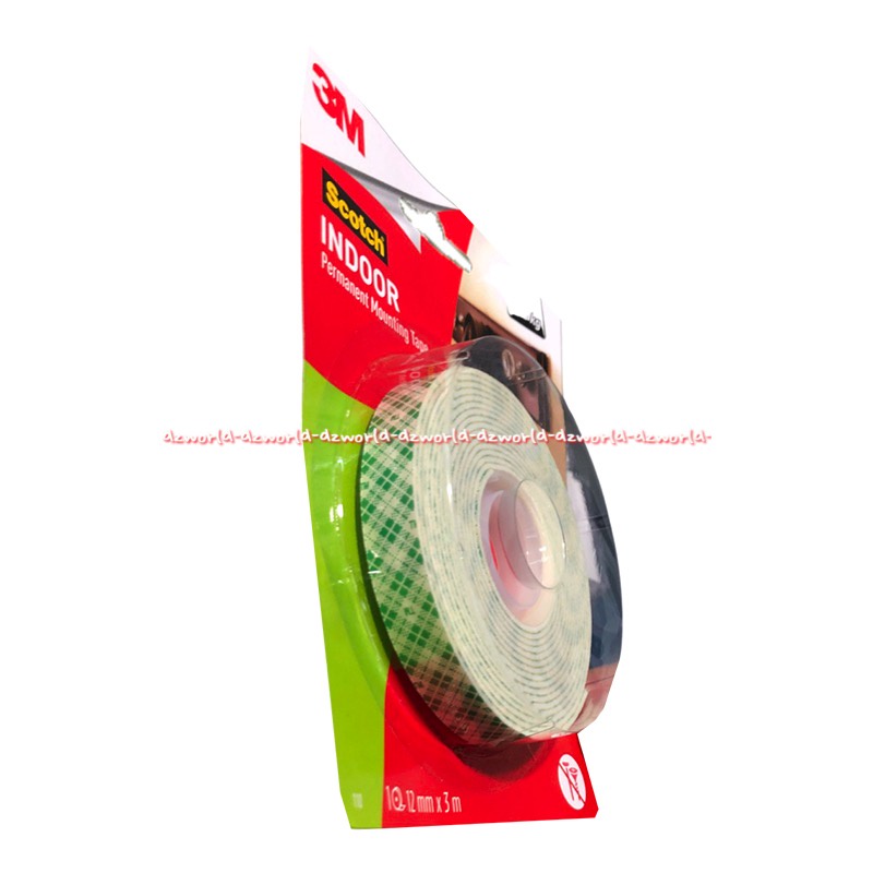 3M Scotch Indoor Permanent Mounting Tape 4.5kg Square Double Tape Skoth Skotch