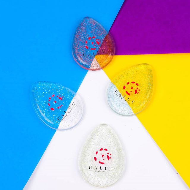 Haluu Essentials Demicorn Tears Silicone Sponge (Diamond/Aquamarine/Emerald) - Sponge Makeup