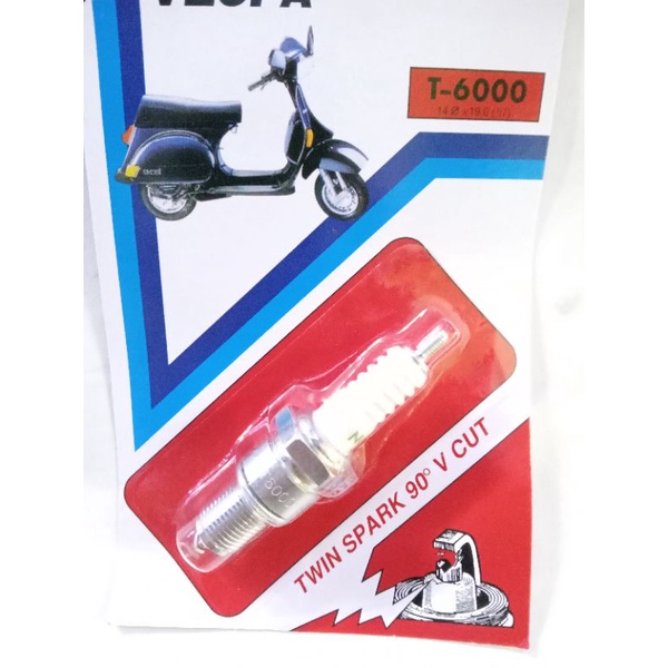 Busi Vespa rxz ninja drat panjang t6000 ngk