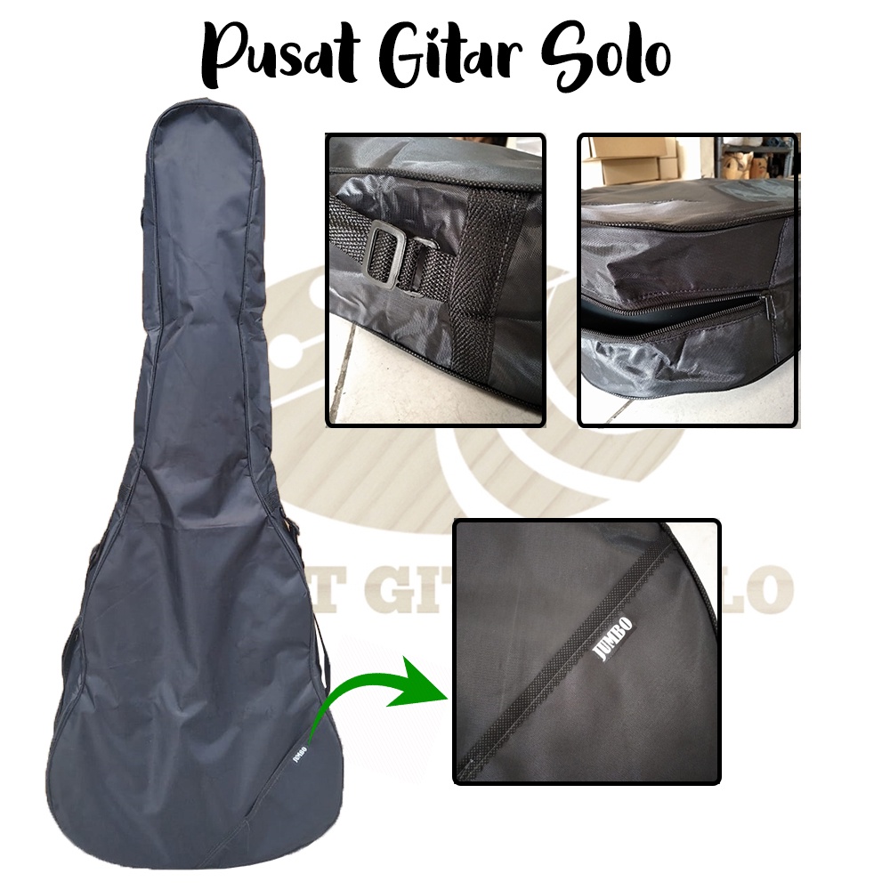 Softcase gitar jumbo / tas gitar jumbo cocok untuk jenis apx taylor lakewood cole clark