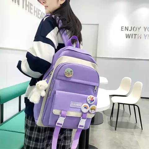 Tas Ransel Sekolah Anak Perempuan Tas Laptop 14 inch SD SMP Import