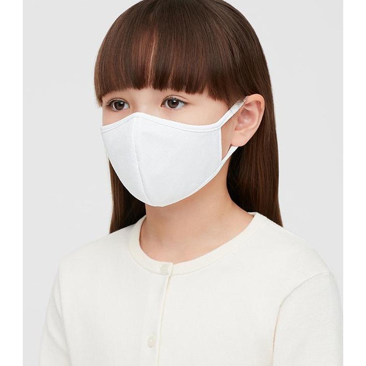 HOTLIST Masker Airism Uniqlo 3ply/ masker wajah/AIRism mask / Uniqlo putih - S