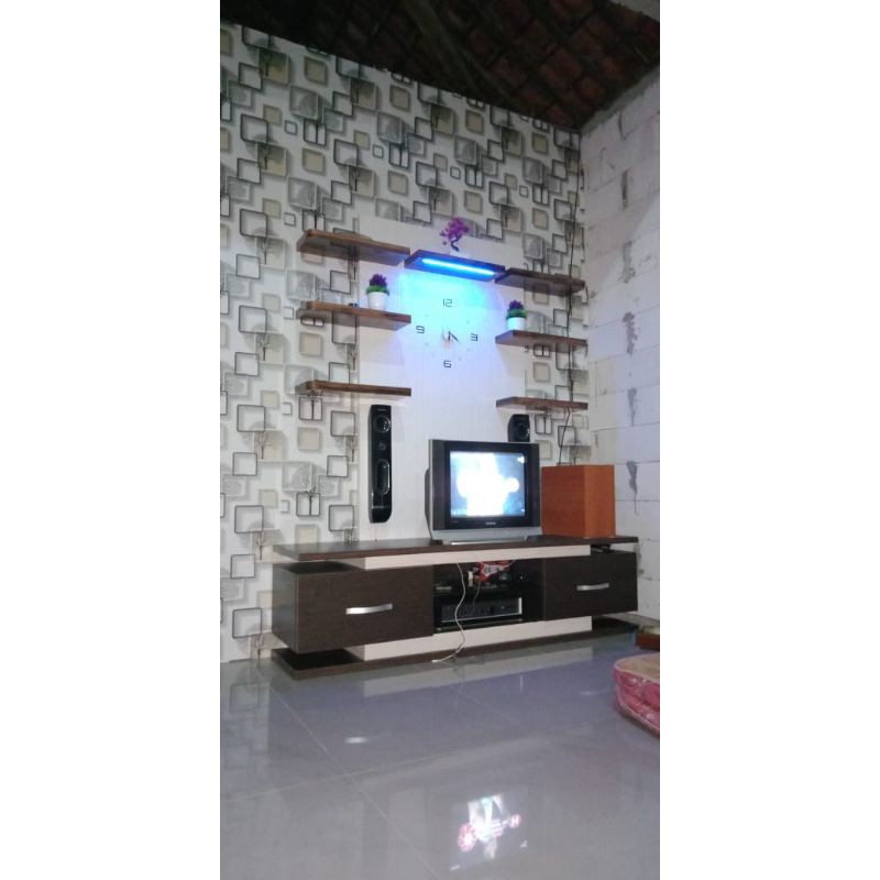 Promo Kitchen Set Minimalis Partisi/Rak Tv Bahan Multriplek Finishing Hpl Taco