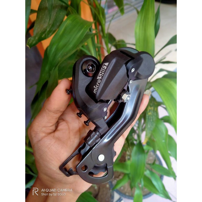 RD microshift 9 speed long rear derailleur letter s sepeda