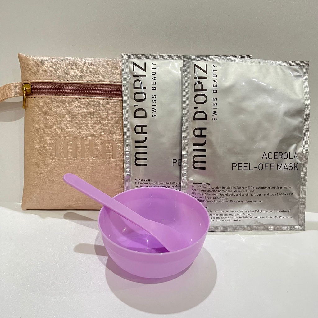 MILA D'OPIZ  Acerola Peel Off Mask Miladopiz Masker Tarik Komedo Sel kulit mati Exfoliate Kulit Halus Lembut Pemutih Wajah Muka