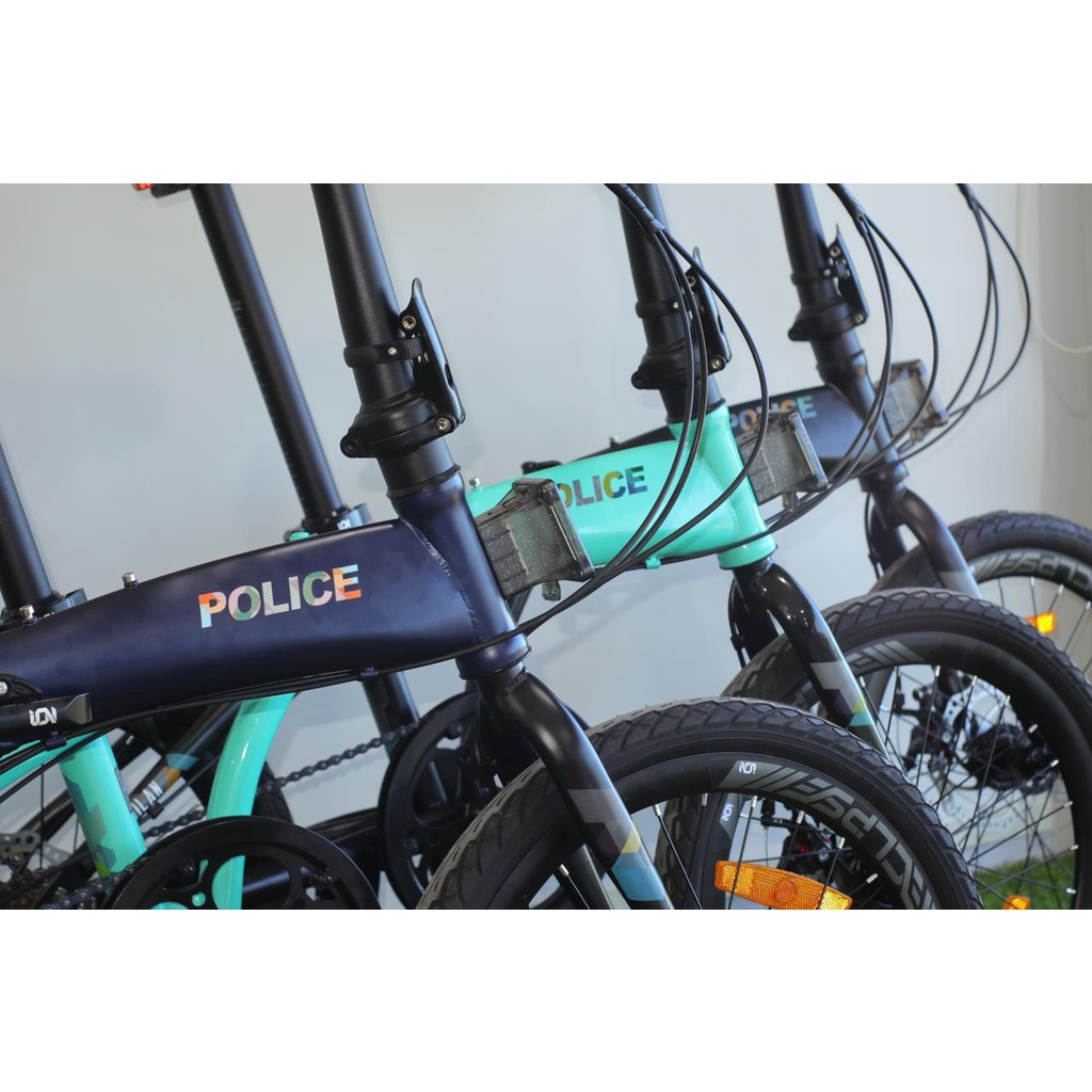 Khusus Exspedisi Sepeda Lipat Element Police Folding Bike Milan 20 Inch 8 Speed New 2021 Garansi Termurah-4