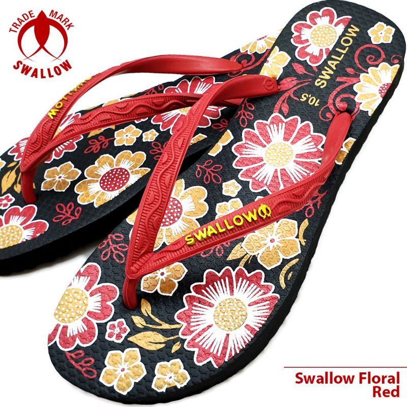 (STOK READY) SANDAL SWALLOW BUNGA BUNGA