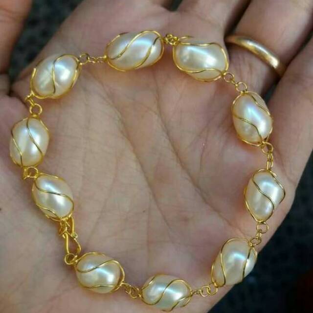 Gelang Mutiara Perak