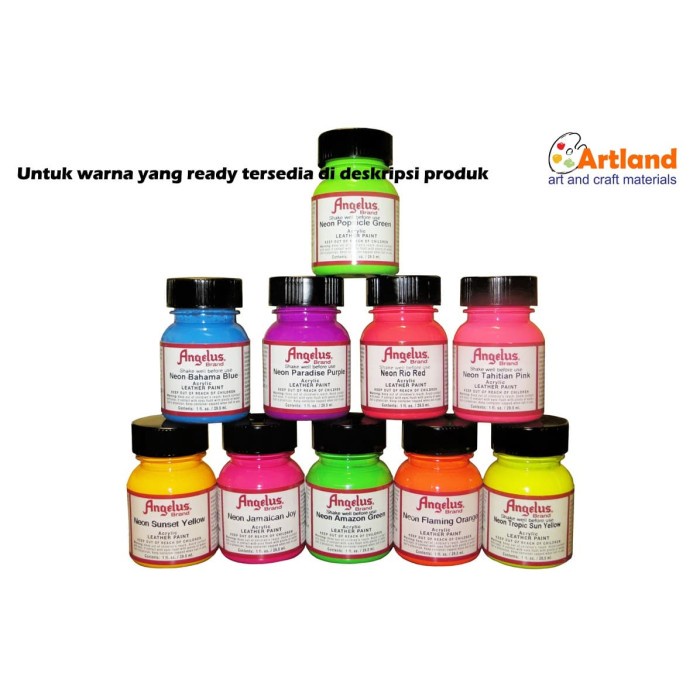 

Angelus Leather Paint 1oz Neon - Amazon Green