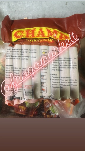 Sosis Sapi Champ 375gr