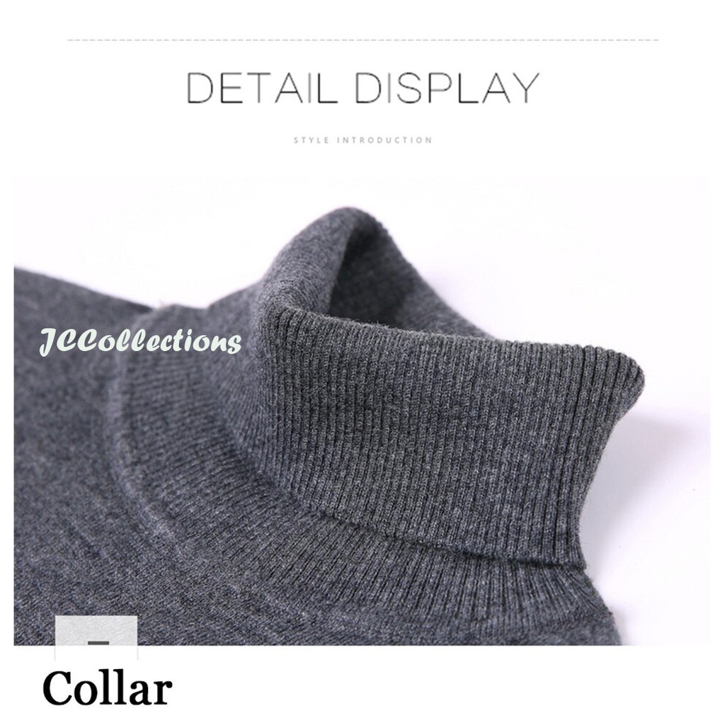 Sweater Turtleneck Big Size 3XL Pria Rajut /  Knitting Jumbo Sweater Roundhand - JCCollections-6