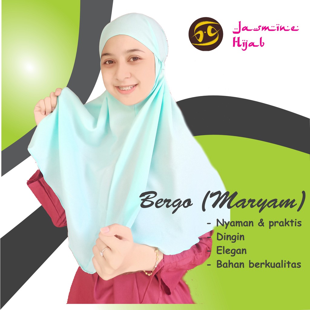 Kerudung Maryam / Bergo diamond (Grosir)