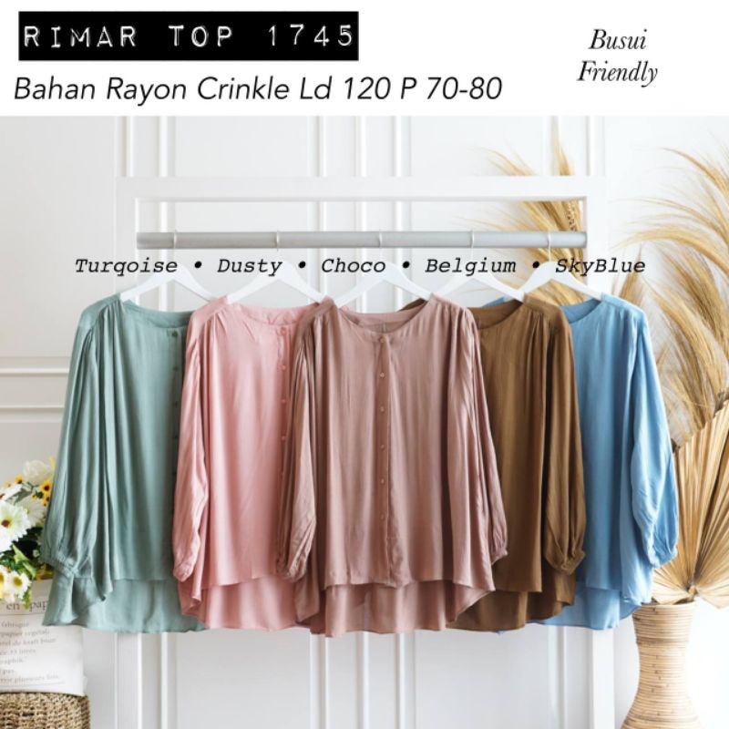 Atasan wanita Rimar Top rayon crinkle