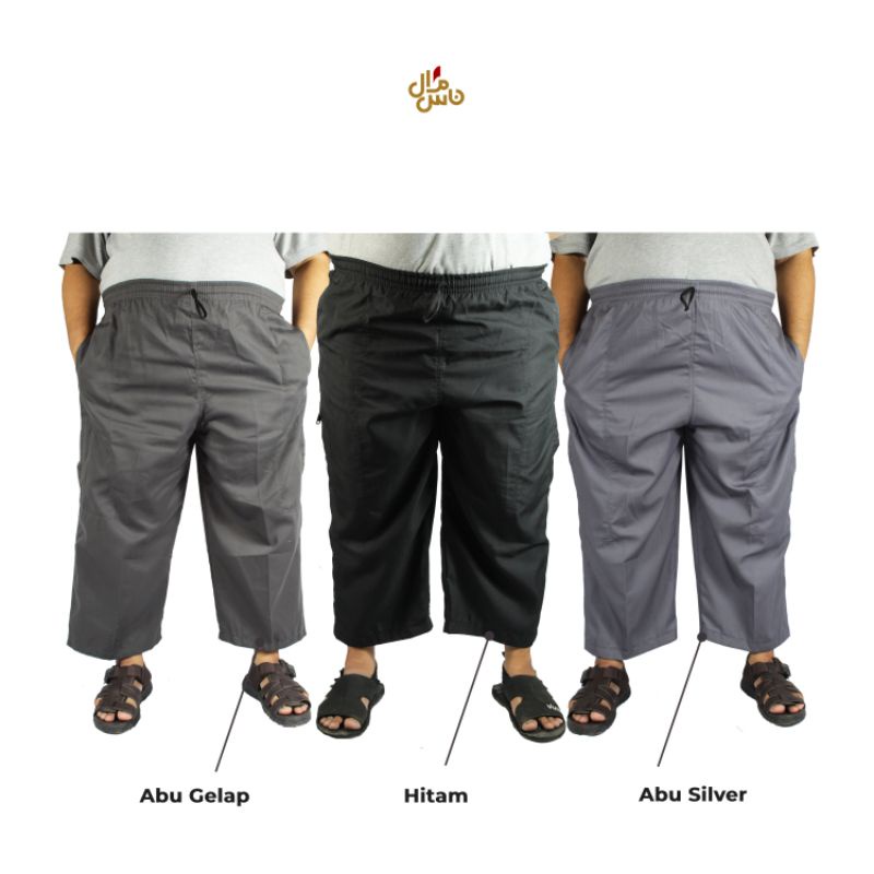 Celana Sirwal Panjang Pria Jumbo Bahan Katun Drill Dan Katun Twill
