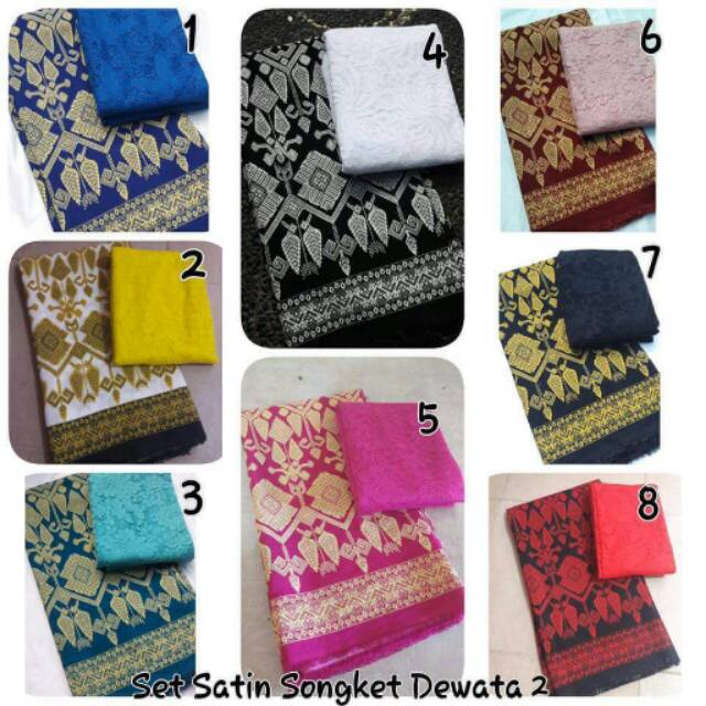 Set satin songket Dewata 2