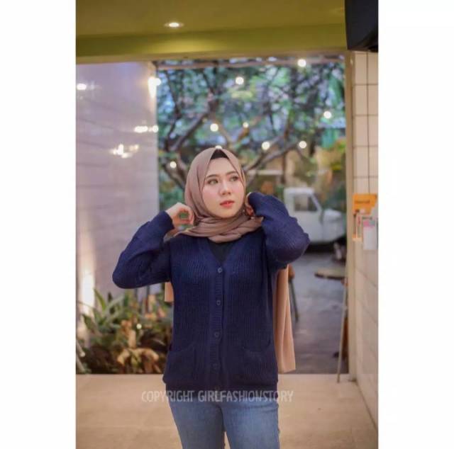 KARDIGAN RAJUT MERISSA CARDY | rajut tebal | fashion koreai