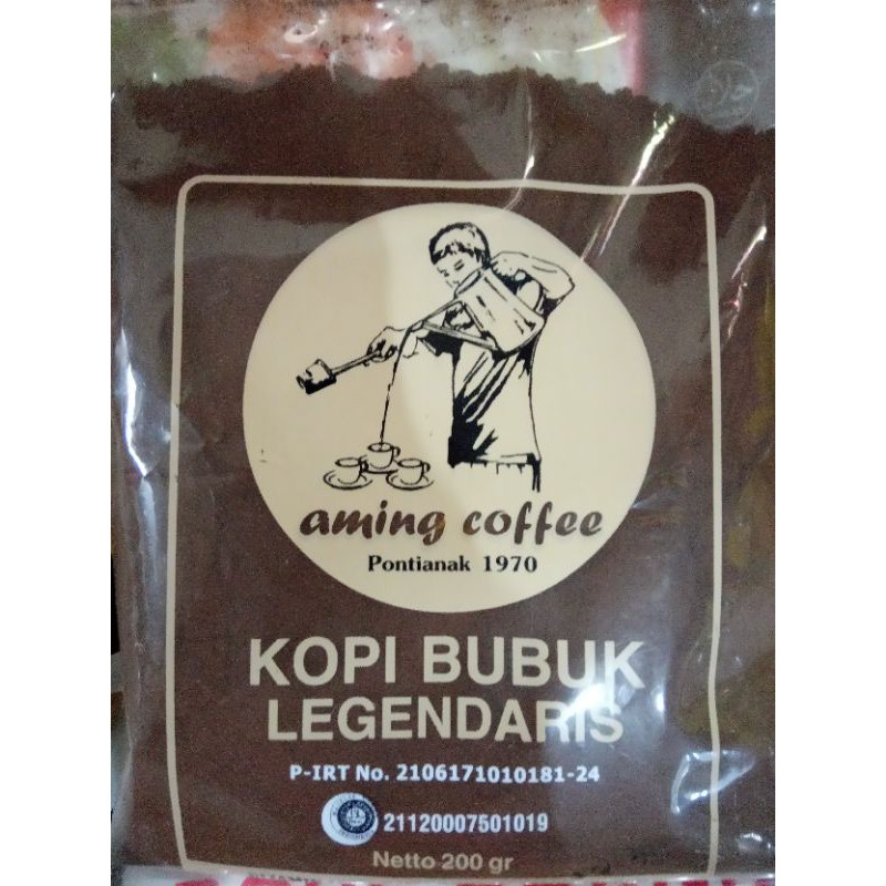 

Kopi Aming 200Gr/Kopi bubuk/Kopi Khas Kalimantan Barat/Kopi Khas Pontianak/Bubuk Kopi Aming