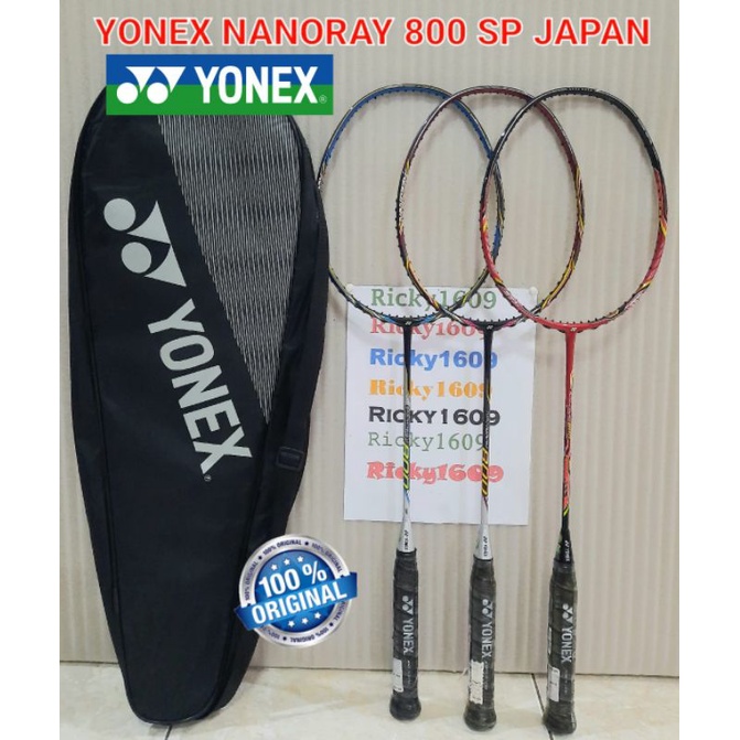 RAKET BADMINTON YONEX NANORAY 800 SP JAPAN - (FRAME SONIC METAL - SLIM SHAFT) ORIGINAL YONEX MADE IN