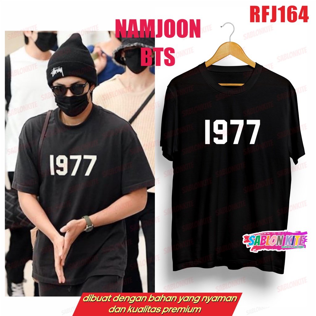 MURAH!!! KAOS NAMJOON RM 1977 RFJ164 TAEHYUNG JIMIN