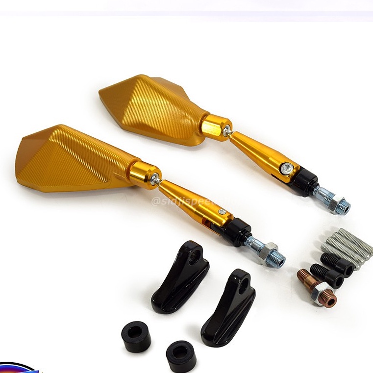 SPION KACA TOMOK VRD 2772 WARNA GOLD EMAS UNTUK SEMUA MOTOR
