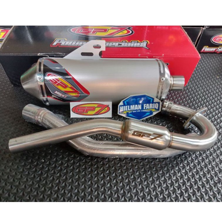 knalpot GP7 MAX 4.1 KLX (STANDART) 100% ORIGINAL GP7