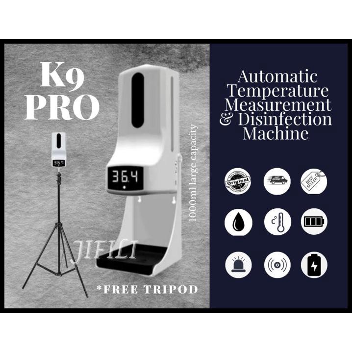 K9 Pro Thermometer Infrared Hand Sanitizer Dispenser Otomatis 2 In 1 - - K9Pro Unit Only