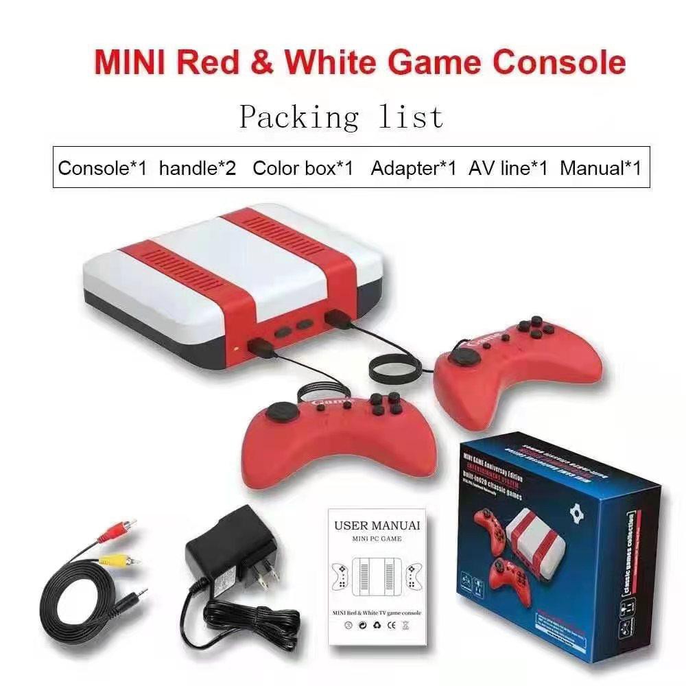 NEW 2021 GAME CONSOLE RED AND WHITE CLASSIC 2 PLAYER